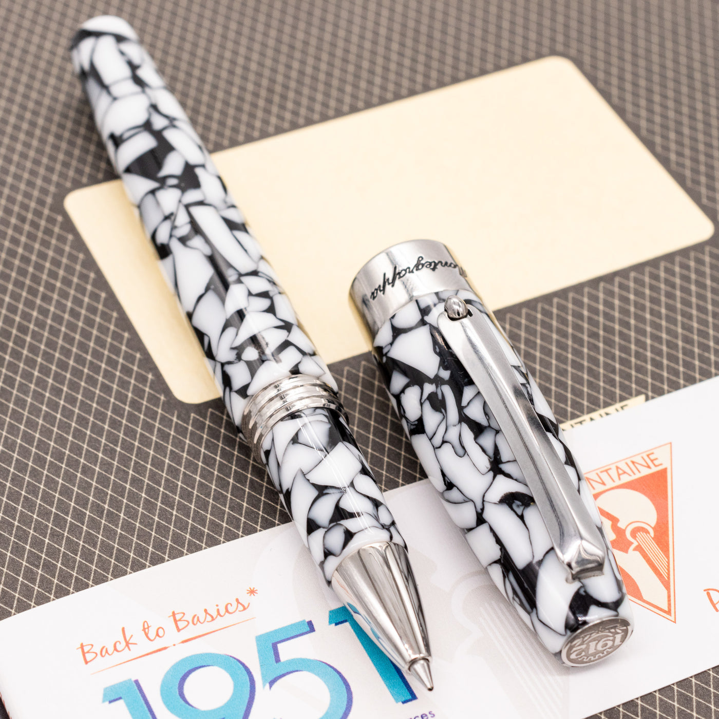 Montegrappa Fortuna Mosaico Rome Rollerball Pen rare