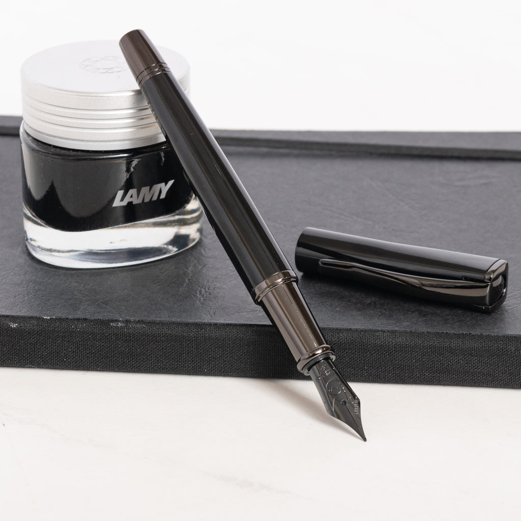 Aurora Ipsilon Deluxe Black & Chrome Fountain Pen – Truphae