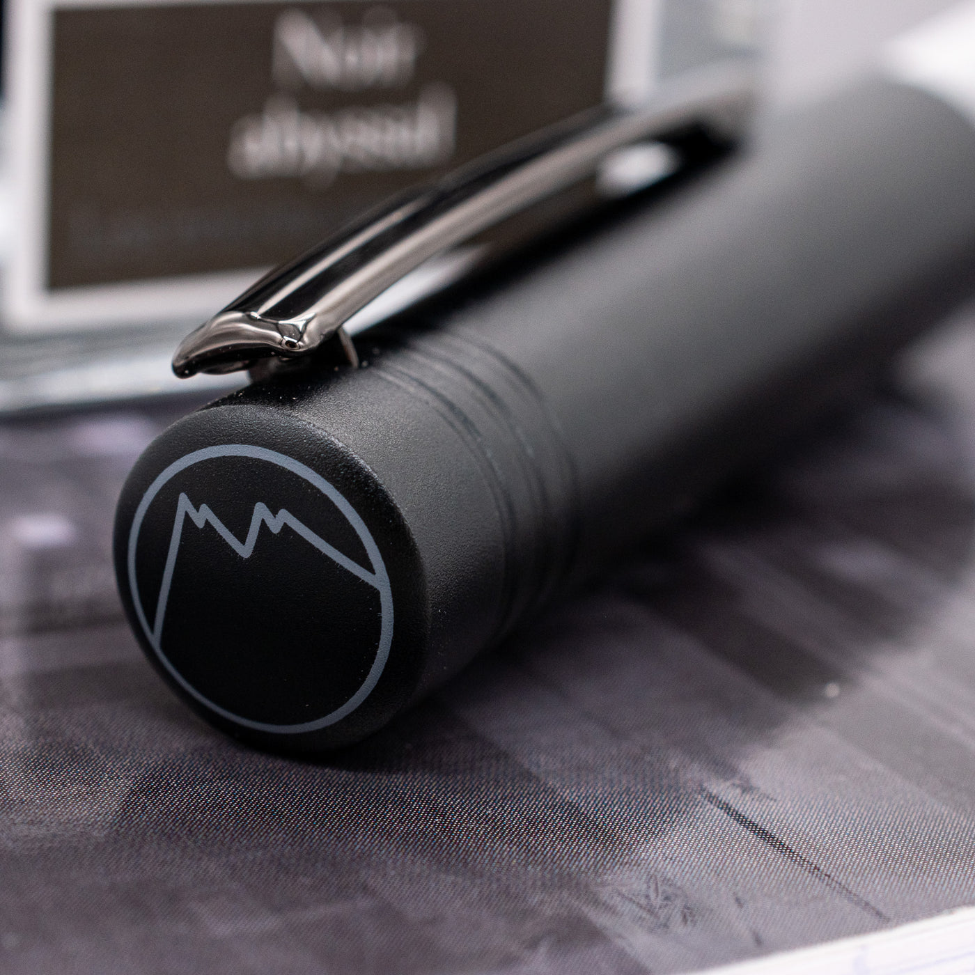 Monteverde MP1 Fountain Pen - Black Noir cap top