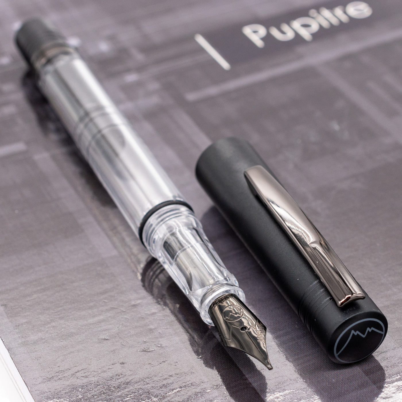 Monteverde MP1 Fountain Pen - Black Noir piston filled