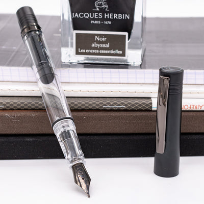 Monteverde MP1 Fountain Pen - Black Noir clear body