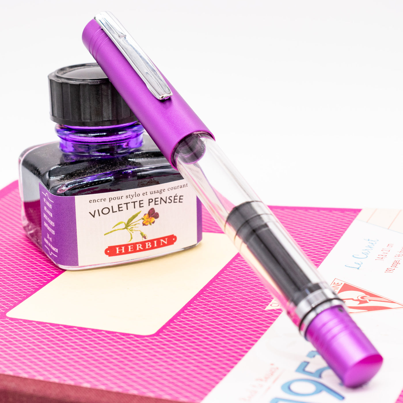 Monteverde MP1 Fountain Pen - Purple Frost capped