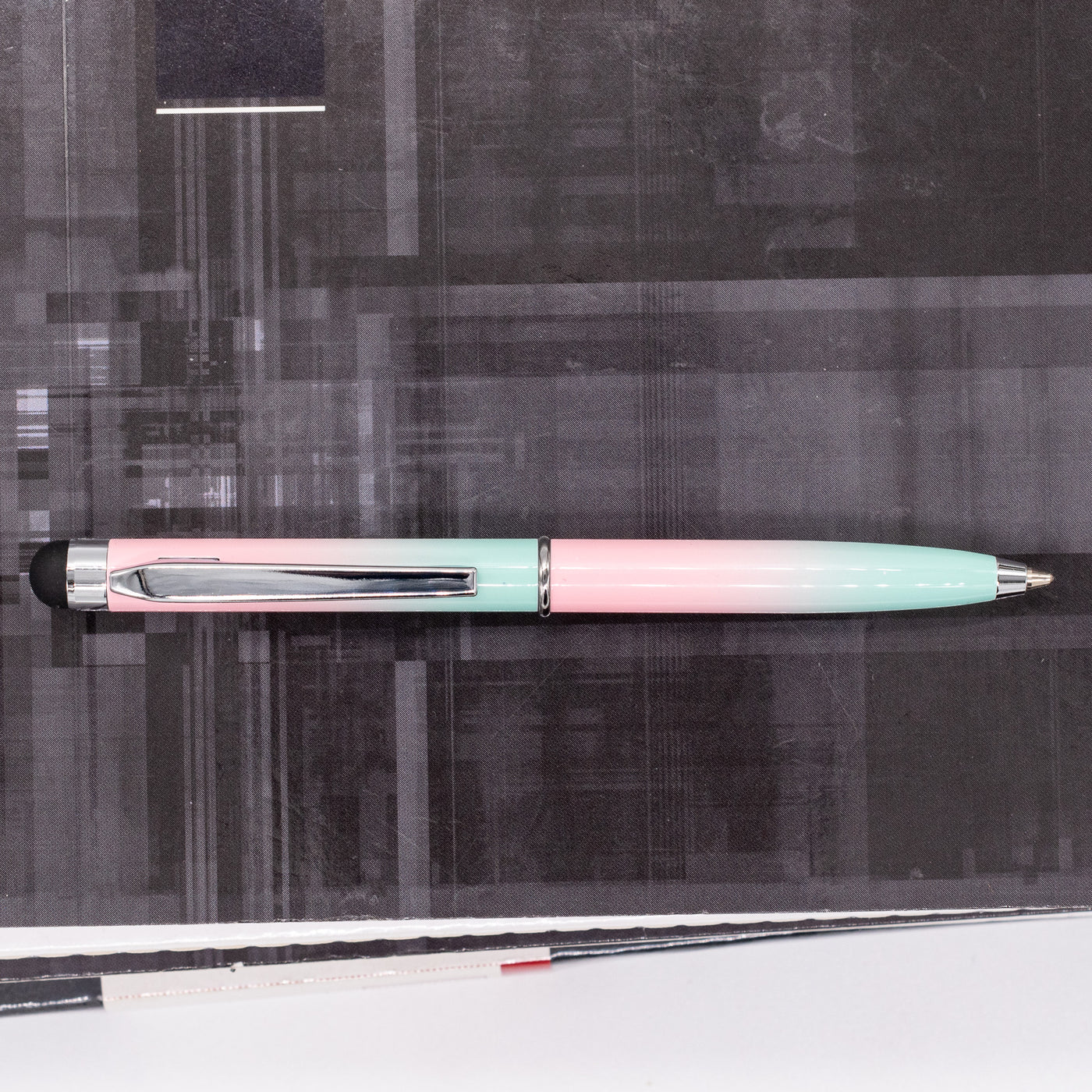 Monteverde Poquito Ballpoint Pen with Stylus - Gradient Pink Mint new