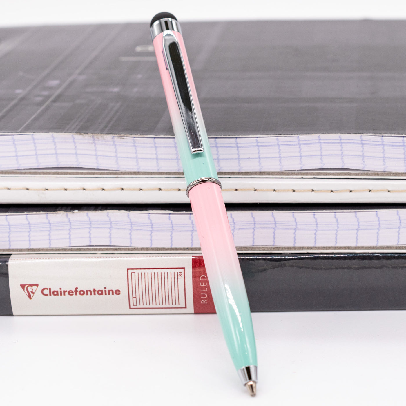 Monteverde Poquito Ballpoint Pen with Stylus - Gradient Pink Mint