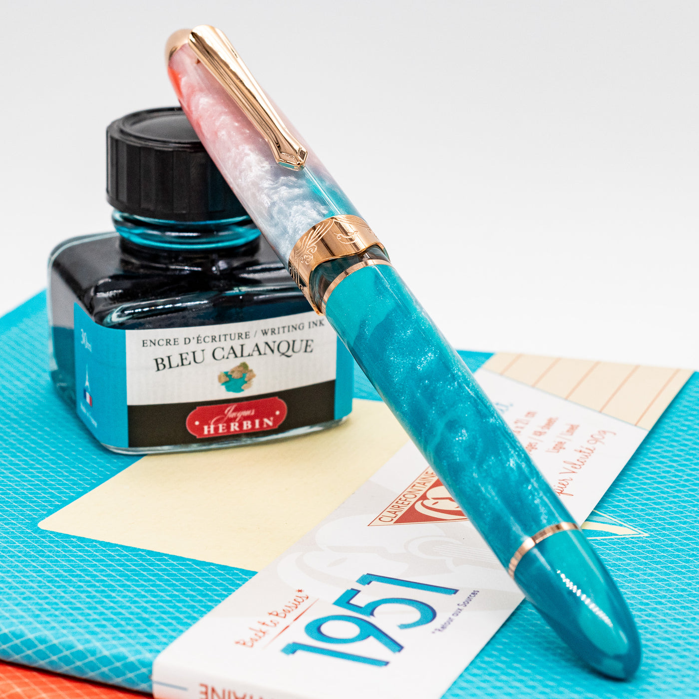 Nahvalur Horizon Fountain Pen - Dawn capped