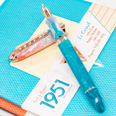 Nahvalur Horizon Fountain Pen - Dawn turquoise