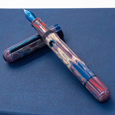 Nahvalur Nautilus Fountain Pen - Blue Ringed Octopus ebonite