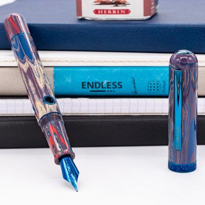 Nahvalur Nautilus Fountain Pen - Blue Ringed Octopus