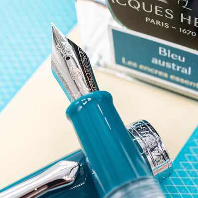 Nahvalur Original Plus Fountain Pen - Aquamarine stainless steel nib