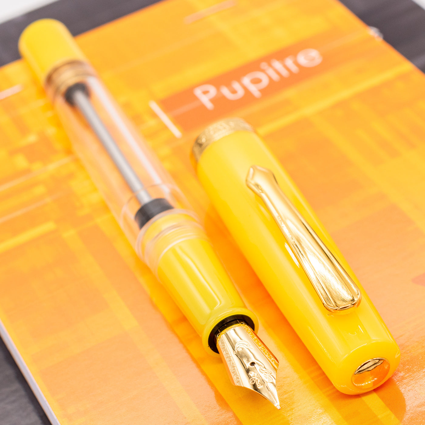 Nahvalur Original Plus Fountain Pen - Citrine gold trim