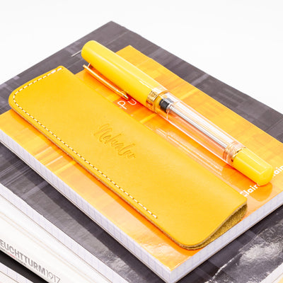 Nahvalur Original Plus Fountain Pen - Citrine leather sleeve