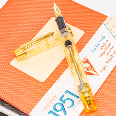 Nahvalur Original Plus Fountain Pen - Gold Ocellatus yellow