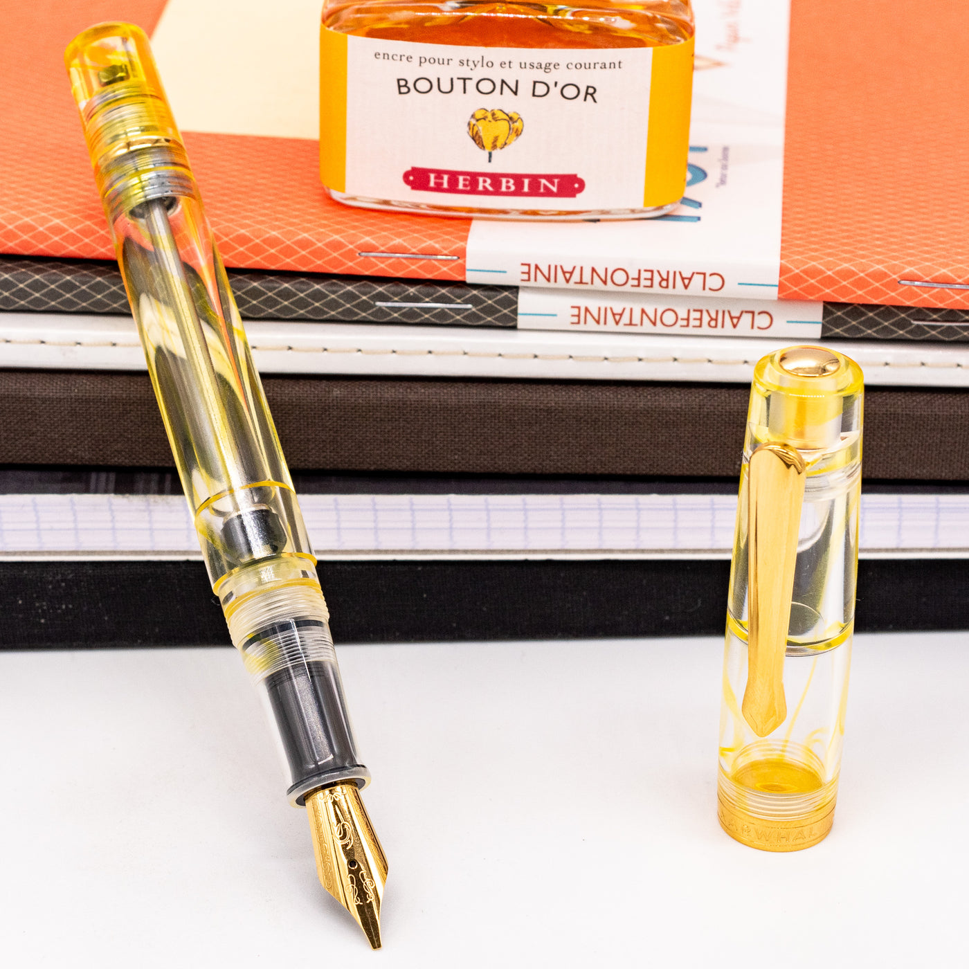 Nahvalur Original Plus Fountain Pen - Gold Ocellatus