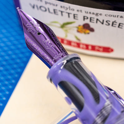 Nahvalur Original Plus Fountain Pen - Lavender Tetra stainless steel nib