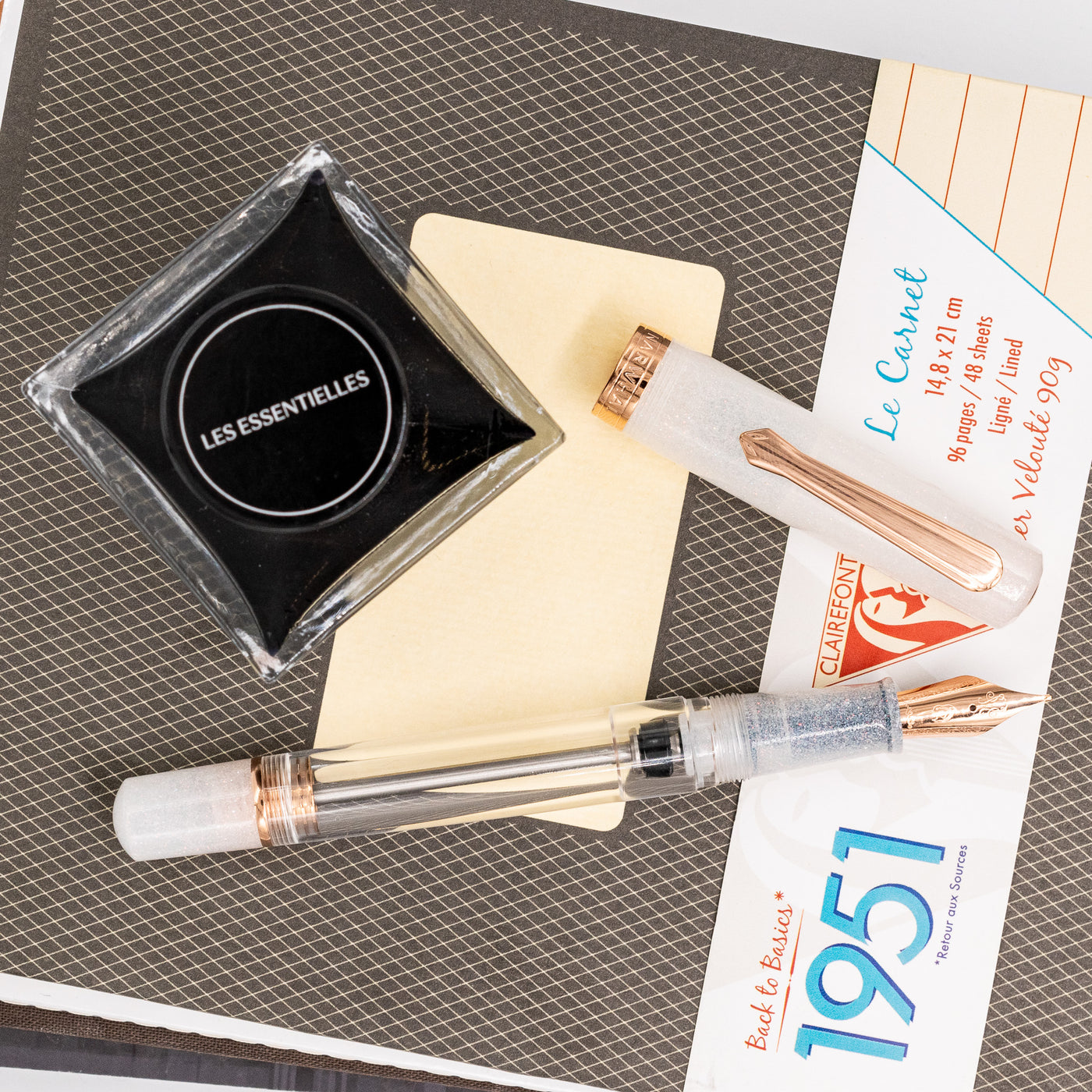 Nahvalur Original Plus Fountain Pen - Matira Quartz vacuum filled