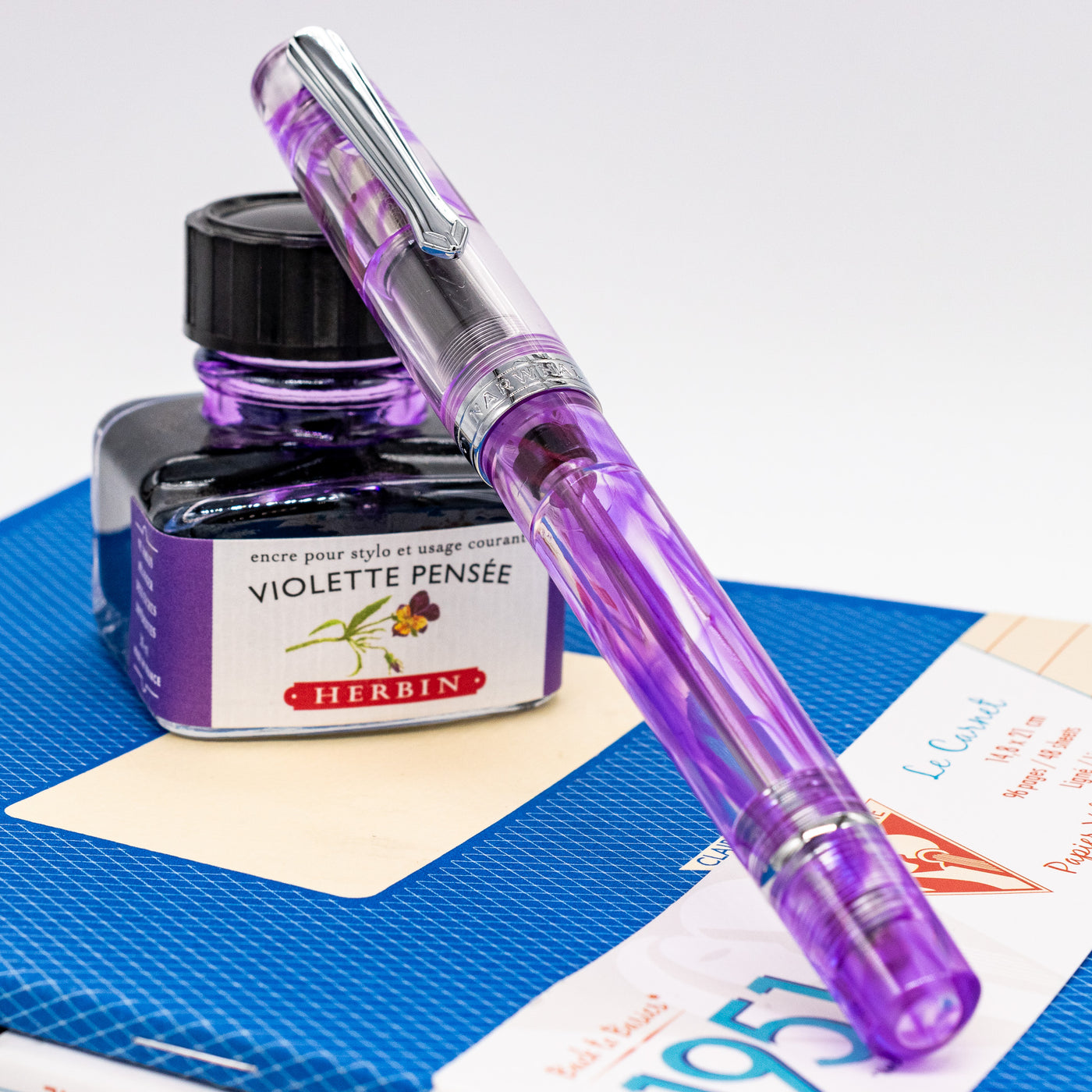 Nahvalur Original Plus Fountain Pen - Melacara Purple capped