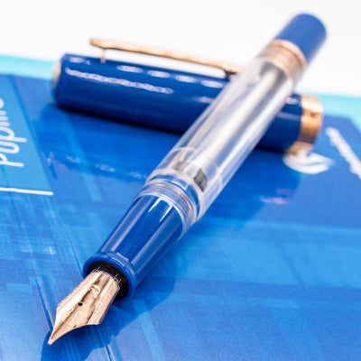 Nahvalur Original Plus Fountain Pen - Sapphire uncapped