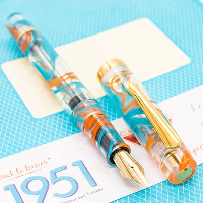 Nahvalur Original Plus Fountain Pen - Summer gold trim