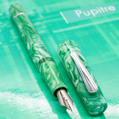 Nahvalur Schuylkill Fountain Pen - Betta Mint chrome trim