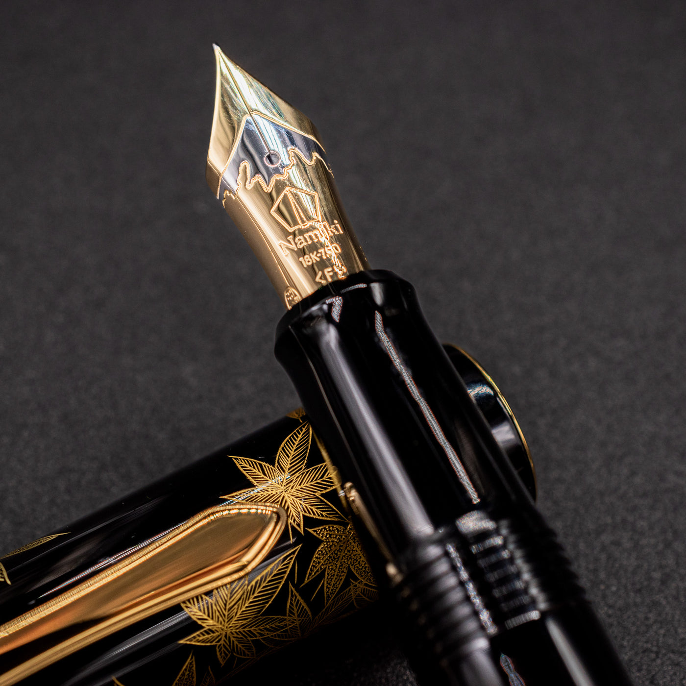 Namiki Chinkin Yukari Fountain Pen - Kinshu 18k gold nib