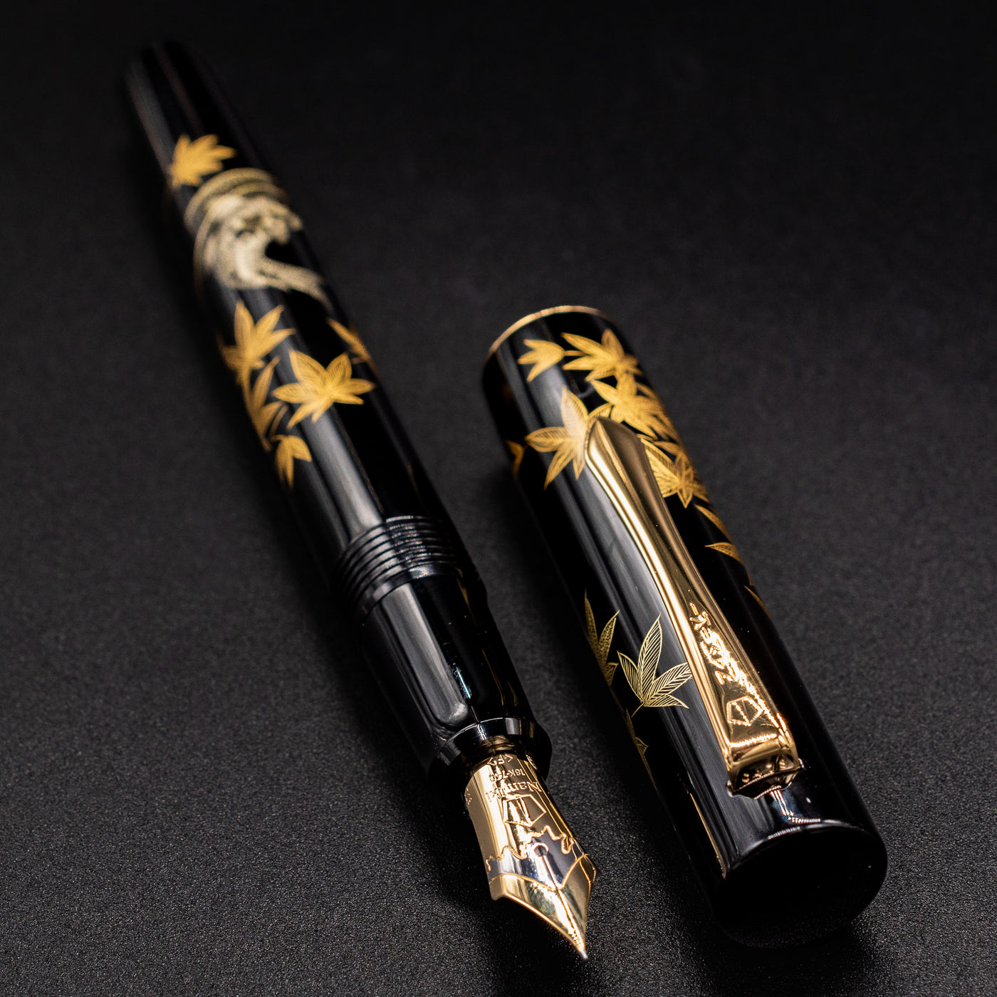 Namiki Chinkin Yukari Fountain Pen - Kinshu gold trim