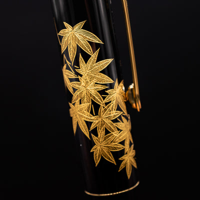 Namiki Chinkin Yukari Fountain Pen - Kinshu leaves