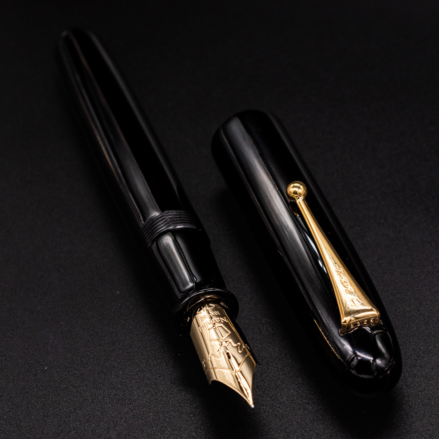 Namiki Emperor Black Fountain Pen Urushi Lacquer