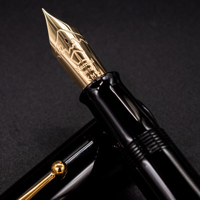 Namiki Emperor Black Fountain Pen 18k Gold Nib