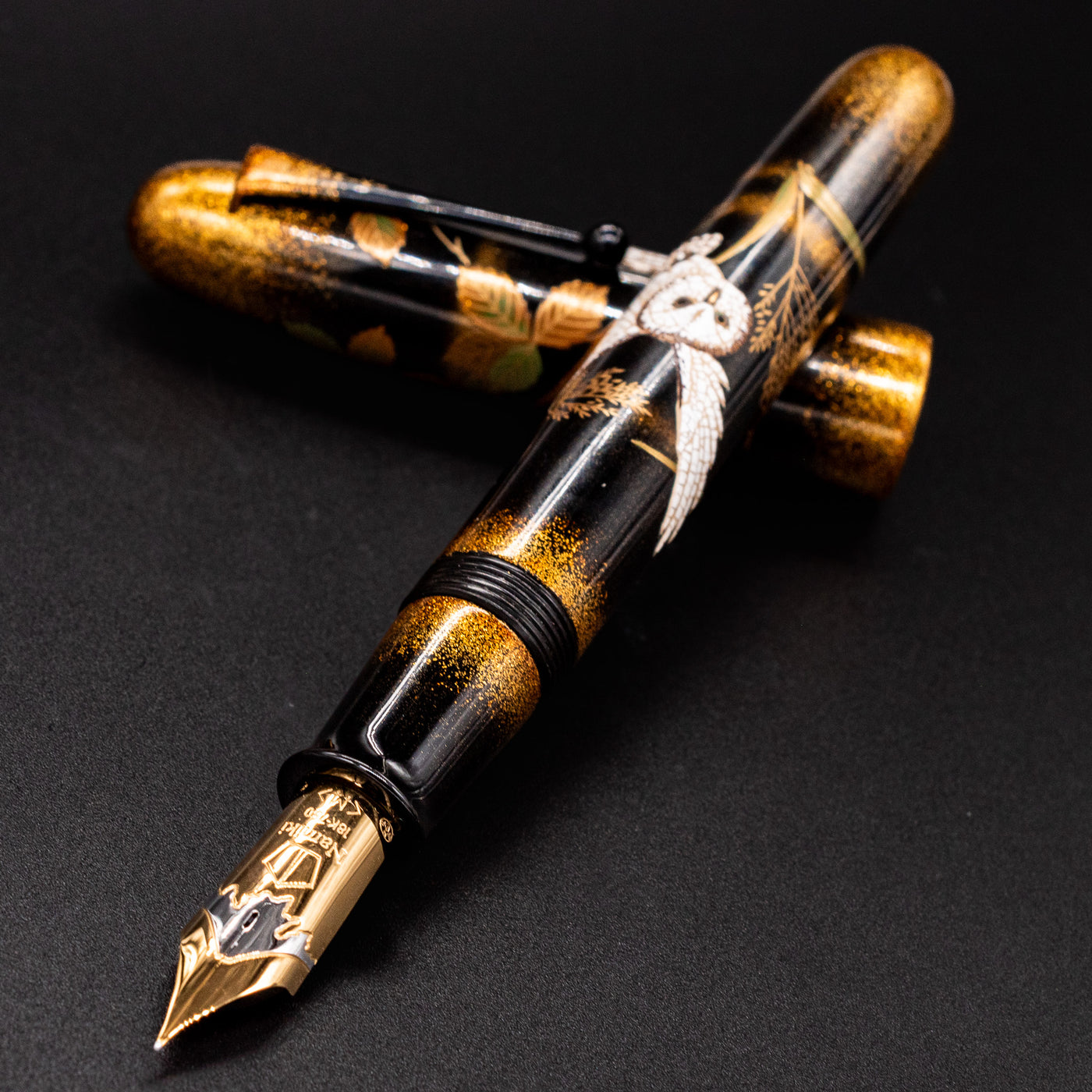 Namiki Emperor Owl Fountain Pen Uncapped