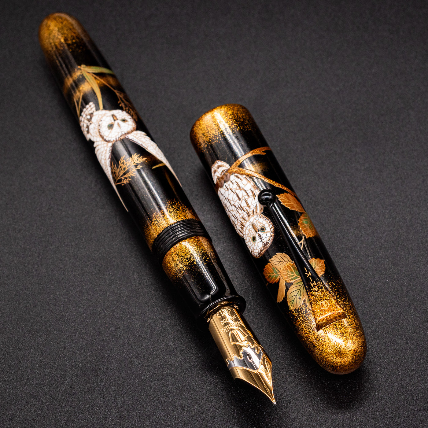 Namiki Emperor Owl Fountain Pen Urushi Maki-e