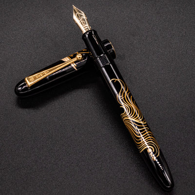 Namiki Nippon Art Fountain Pen - Crane & Turtle maki-e