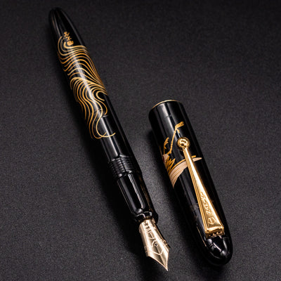 Namiki Nippon Art Fountain Pen - Crane & Turtle urushi