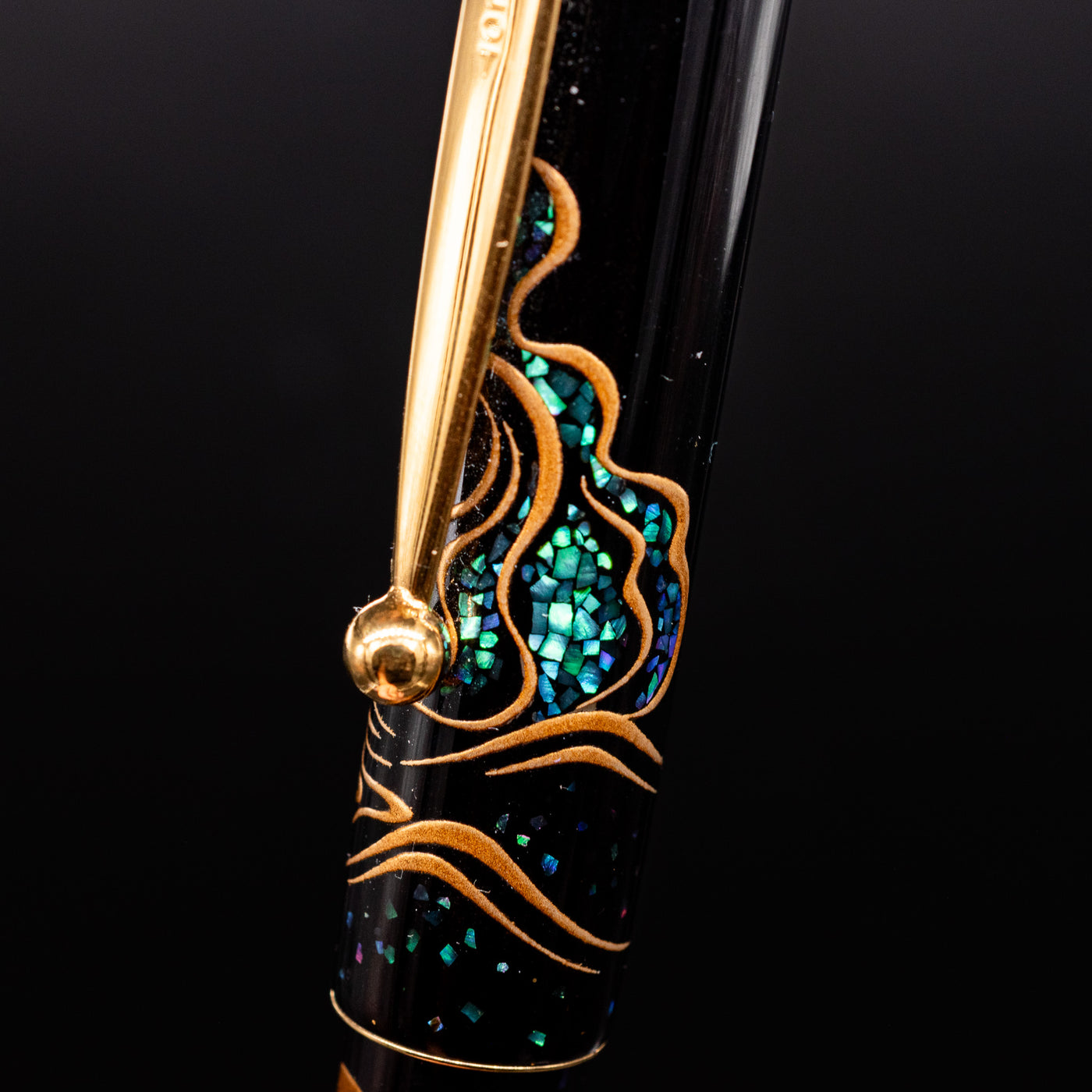 Namiki Yukari 7 Gods 100th Anniversary Fountain Pen - Benzai-Ten cap