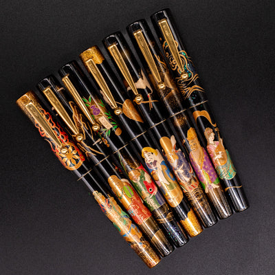 Namiki Yukari 7 Gods 100th Anniversary Seven Fountain Pen Set