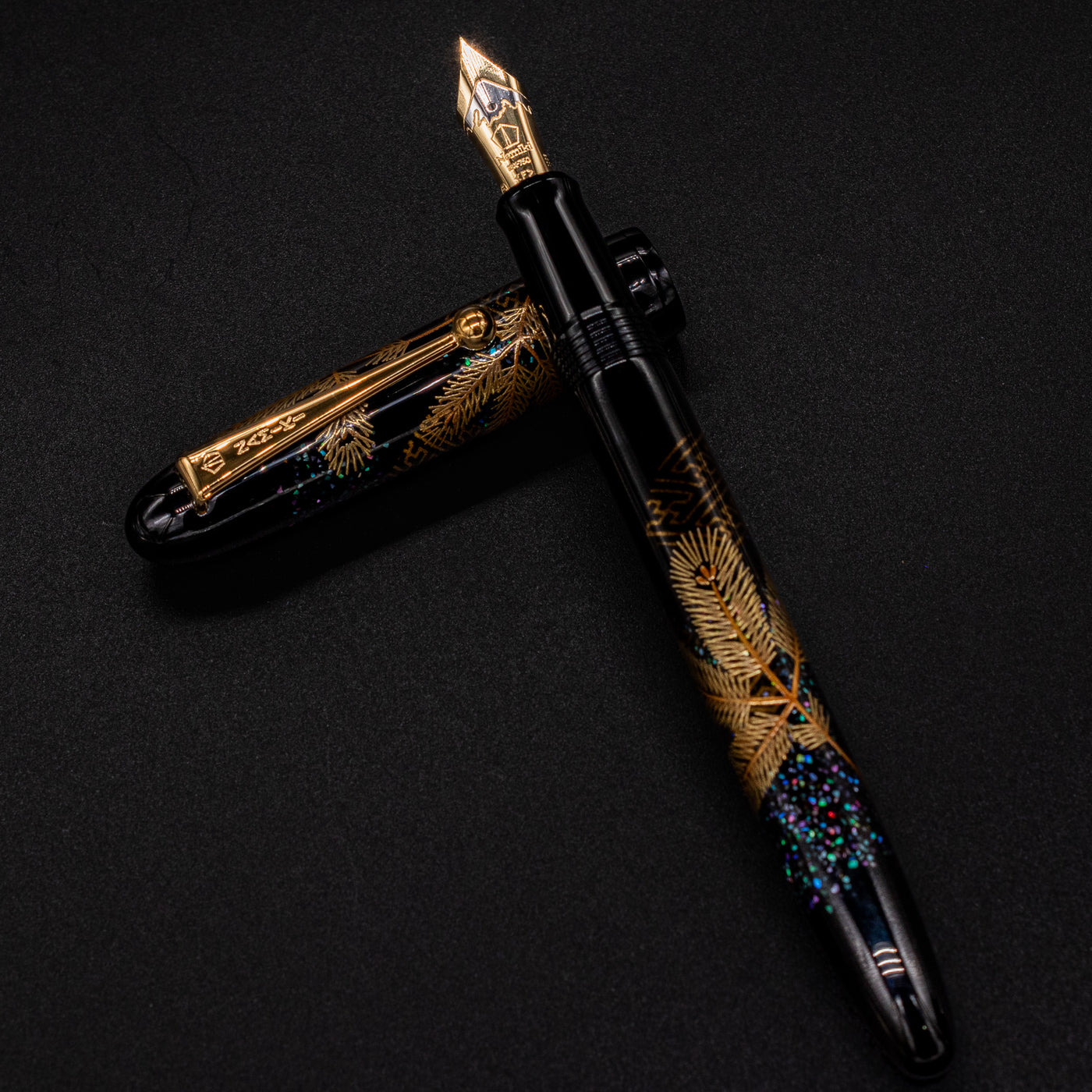 Namiki Yukari Fountain Pen - Pine Needles Maki-e