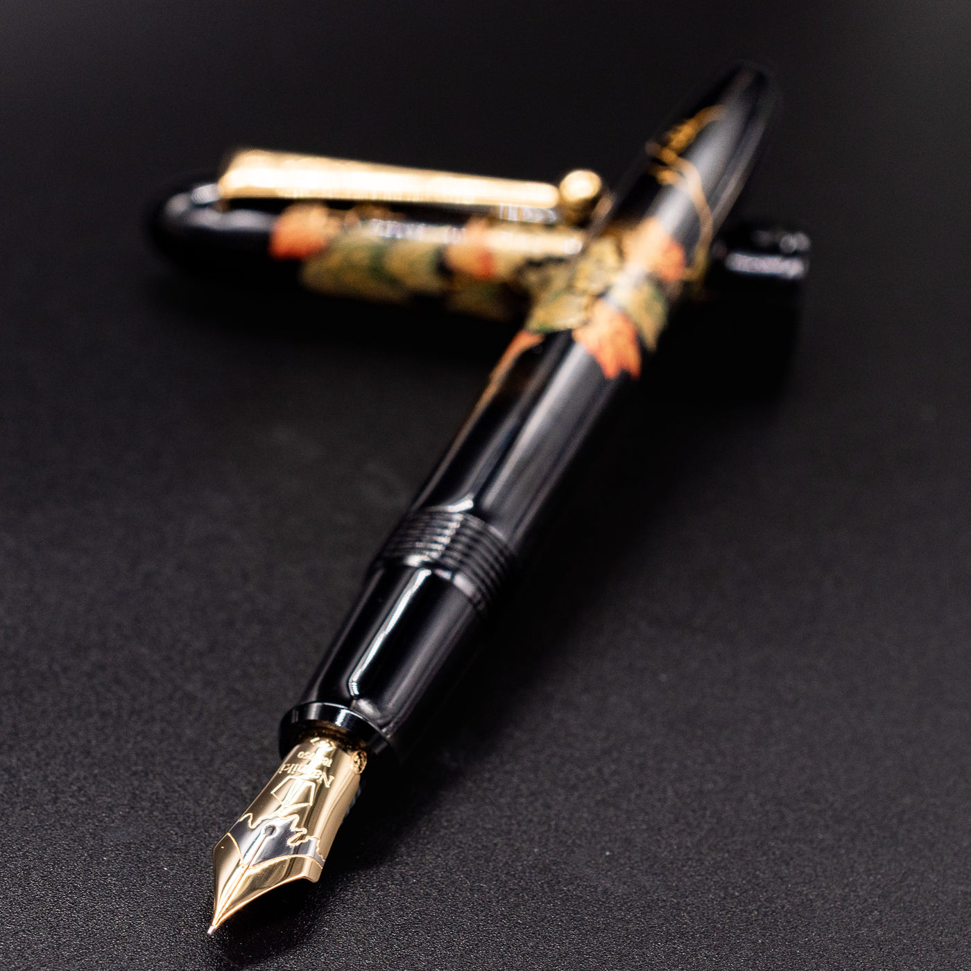 Namiki Yukari Grapevine Fountain Pen uncapped