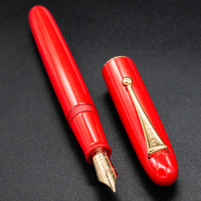 Namiki Yukari Royale Fountain Pen - Vermillion gold trim