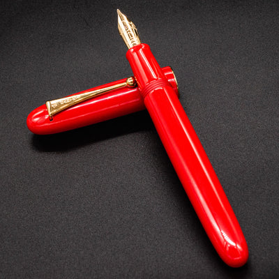 Namiki Yukari Royale Fountain Pen - Vermillion red