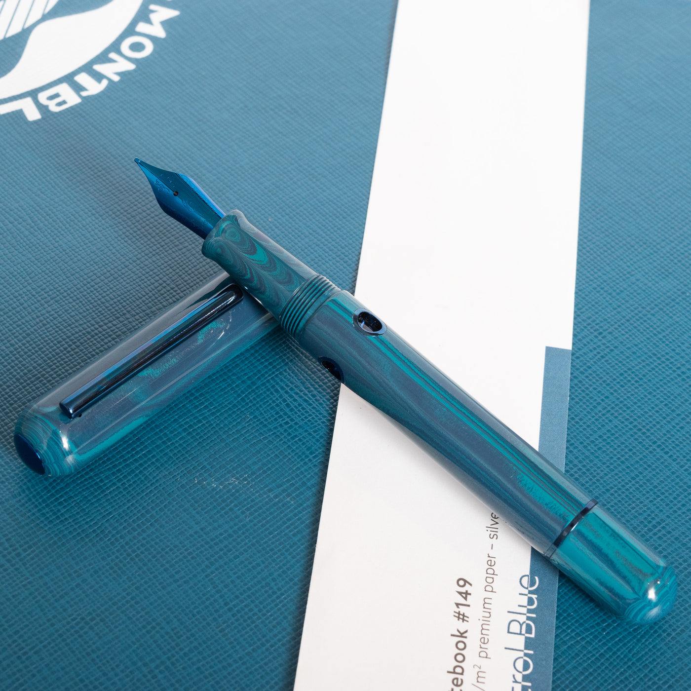 Narwhal Nautilus Faroe Marine Fountain Pen Green Ebonite