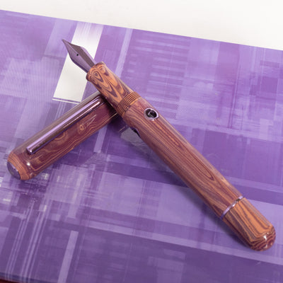 Nahvalur Nautilus Mousseline Lilas Fountain Pen purple ebonite