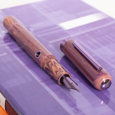 Nahvalur Nautilus Mousseline Lilas Fountain Pen purple trim