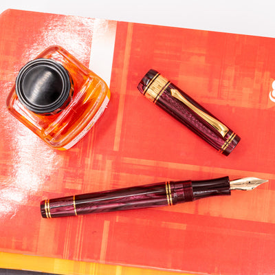 Nettuno Superba Ruby Celluloid Fountain Pen LE