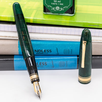 Omas AM 87 Green Briarwood Fountain Pen