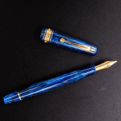 Omas Bologna Fountain Pen - Diamond Blue piston filled