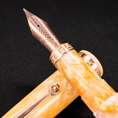 Omas Ogiva Cocktail Series Fountain Pen - Peach Bellini 14k gold nib