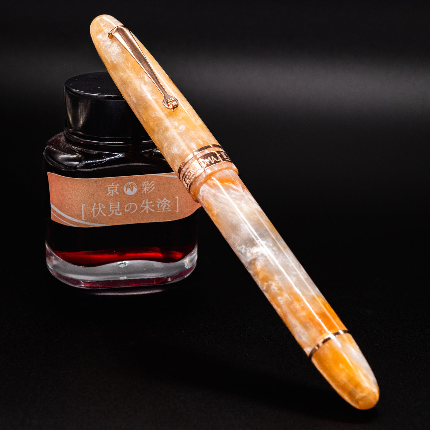 Omas Ogiva Cocktail Series Fountain Pen - Peach Bellini capped