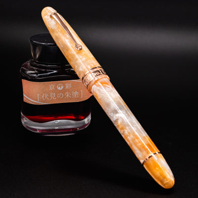 Omas Ogiva Cocktail Series Fountain Pen - Peach Bellini capped