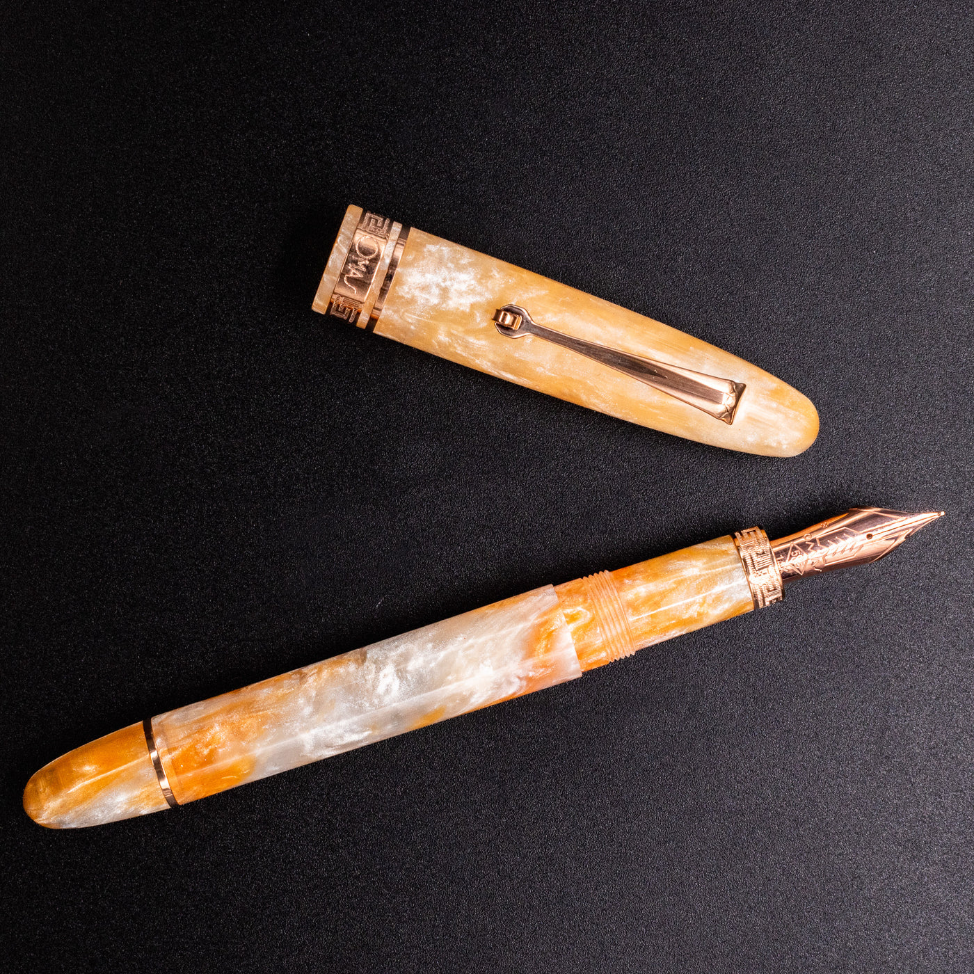 Omas Ogiva Cocktail Series Fountain Pen - Peach Bellini piston filled