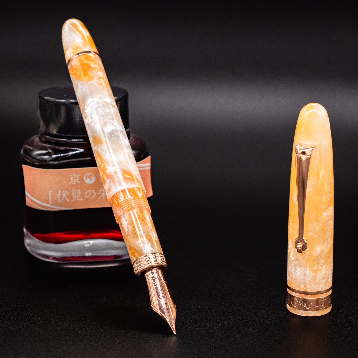 Omas Ogiva Cocktail Series Fountain Pen - Peach Bellini