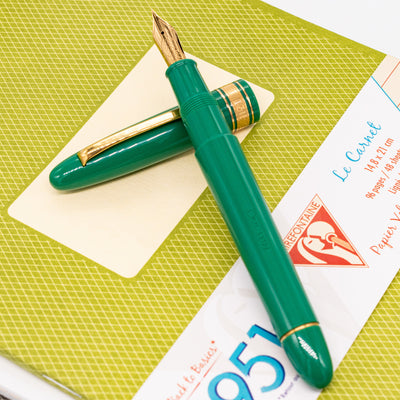 Omas Ogiva Extra 556 Jade Green Fountain Pen verdigris